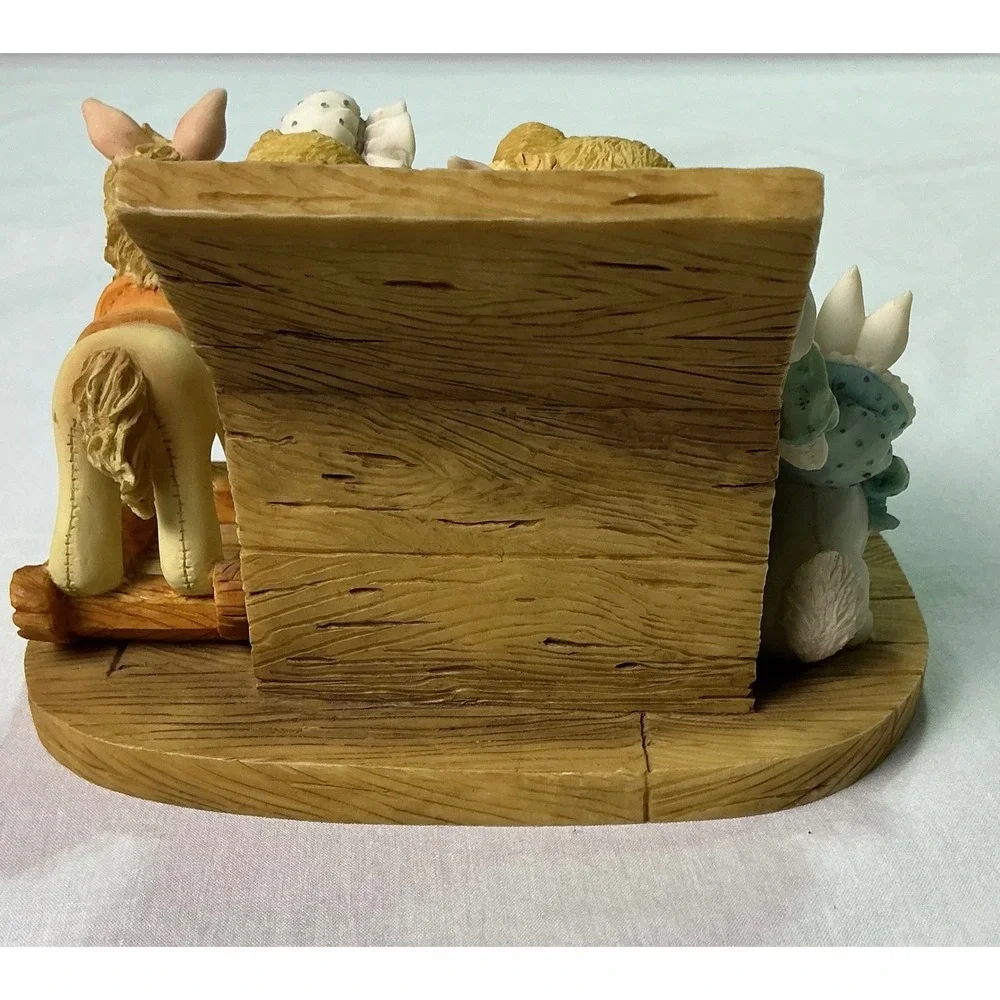 Cherished‎ Teddies Toy Chest Figurine Teddy Bear Bunny Horse Resin Decor